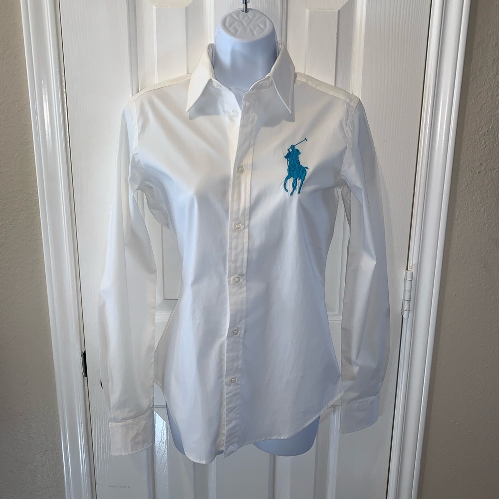 Women’s Ralph Lauren Slim Fit Button Down sz 4